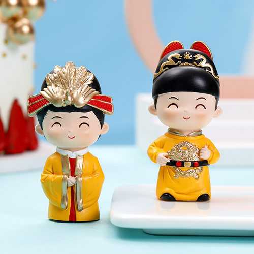 明朝小皇帝皇后手办模型中国风