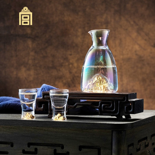 故宫 千里江山 酒具套装酒壶酒杯礼盒生日礼物 白酒杯 分酒器家用