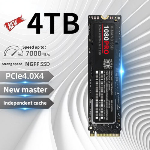 新款M2 2280 PCIe协议 4.0 SSD高速固态硬盘1080PRO 4TB