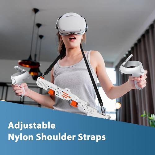 适用quest2代白橙色VR游戏手柄一体机支架vr虚拟互动配件支架