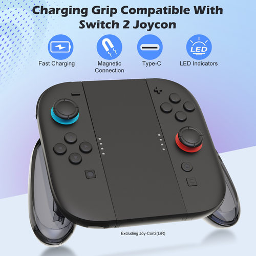 Switch2游戏手柄充电握把Joy-Con2左右游戏手柄NS2手柄配件支架