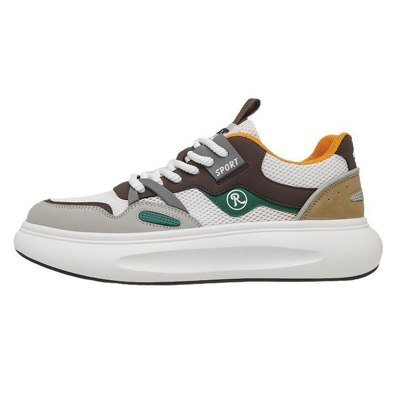 ELEGANT ROSE 男鞋运动潮鞋2024新款网面轻便舒适板鞋休闲老爹鞋