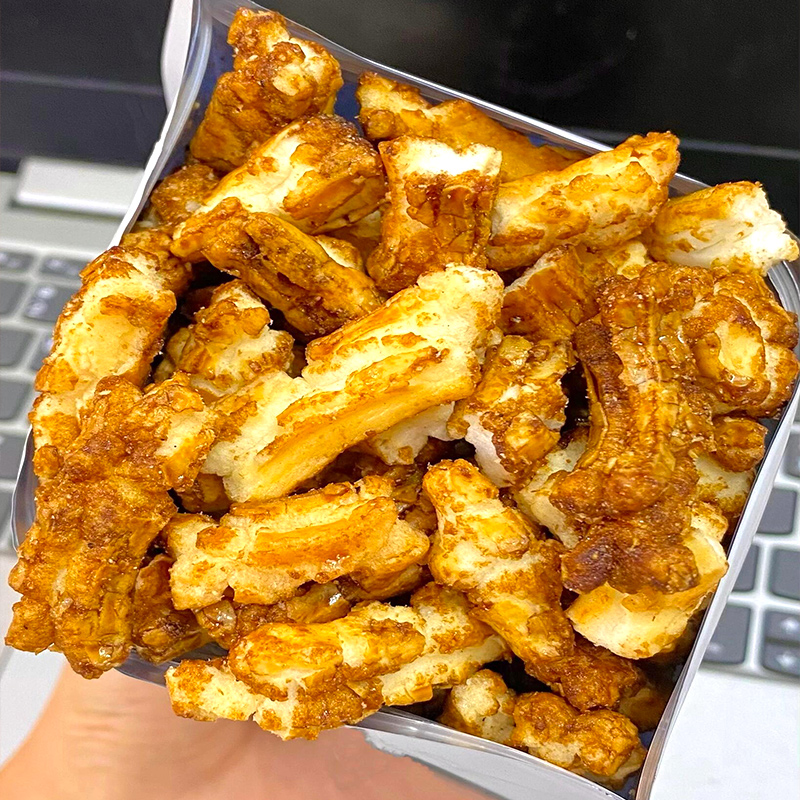 红糖脏脏年糕条开花年糕干片膨化酥脆办公室零食休闲小吃食品批发
