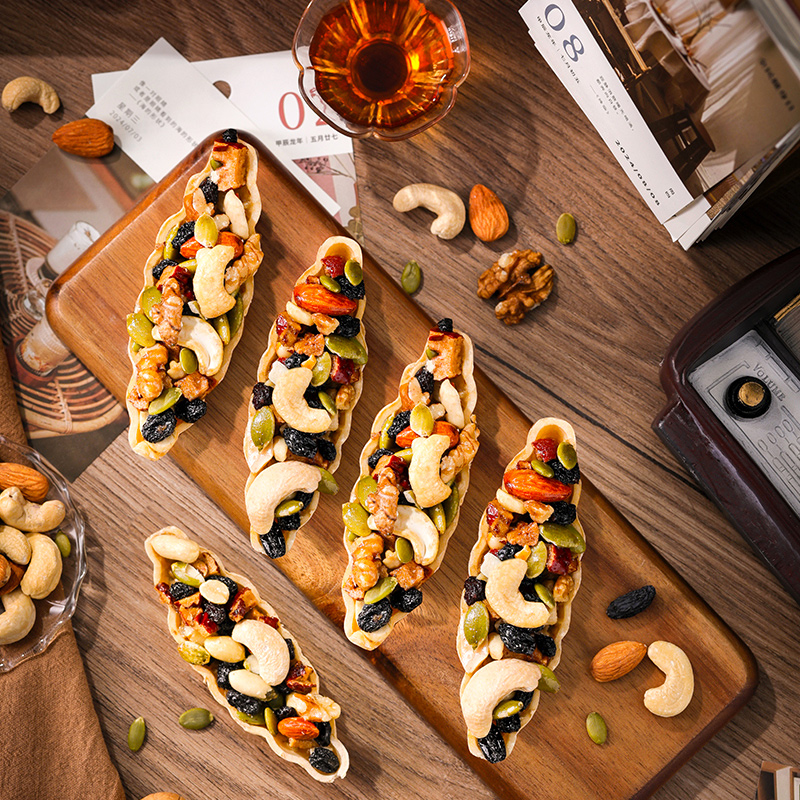 下月工资都买它！琳琅聚果船 坚果酥小船饼干小吃休闲网红小零食