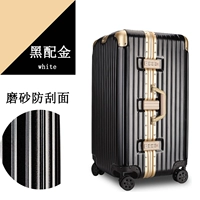 Черная с золотой алюминиевой рамной версией