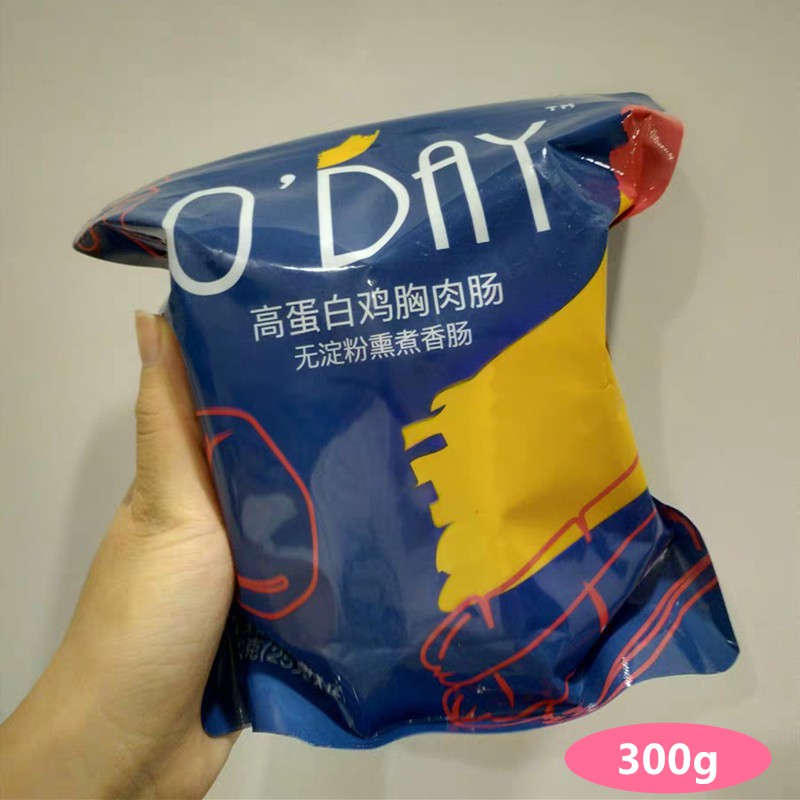 11-30新券ODAY薄荷健康高蛋白鸡胸肉肠低脂代餐健身食品即食鸡肉肠