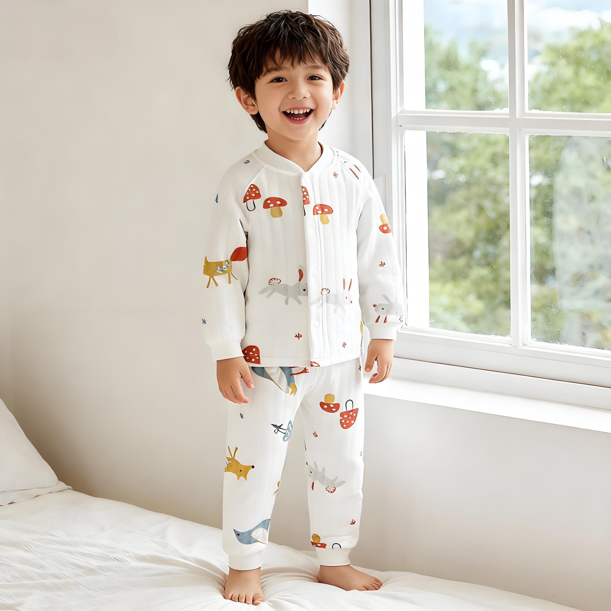 好孩子冬季纯棉儿童保暖套装