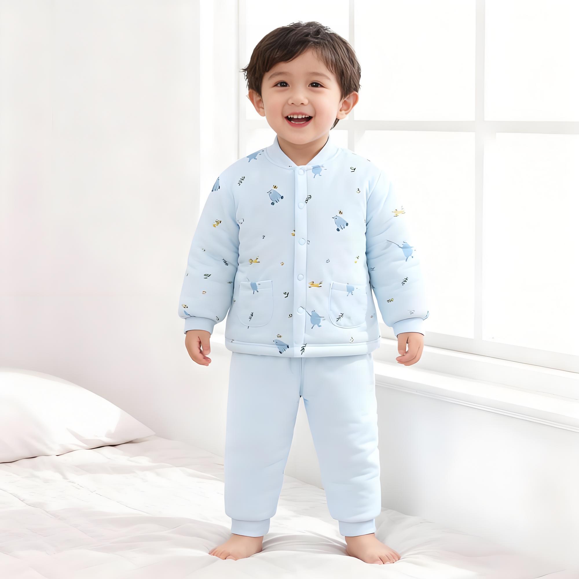 好孩子男女纯棉套装冬加厚棉服