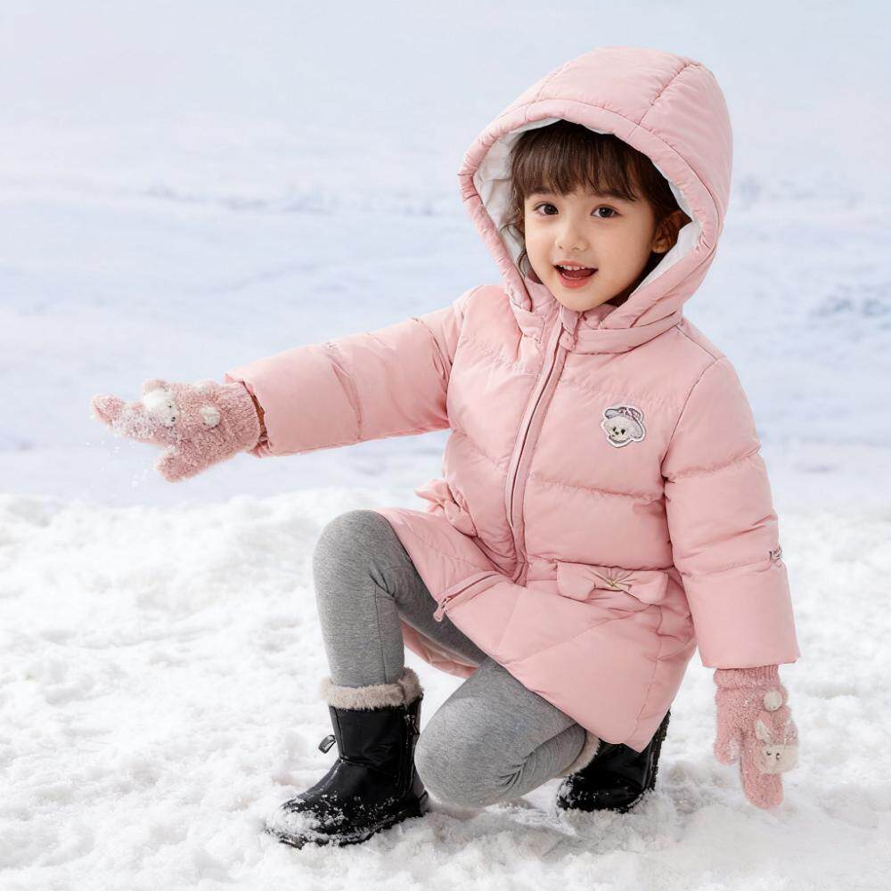好孩子女童羽绒服连帽保暖