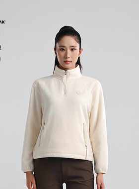BLACKYAK布来亚克抓绒衣女25秋冬保暖摇粒绒长袖半拉T恤WYW430