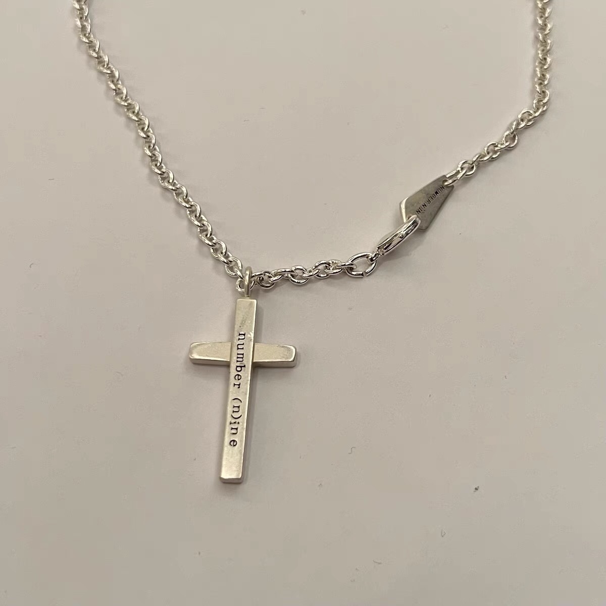 thumbnail for Number Nine 02AW Miyashita Takahiro Cross Joint JAM Slogan Rare Extinct Necklace