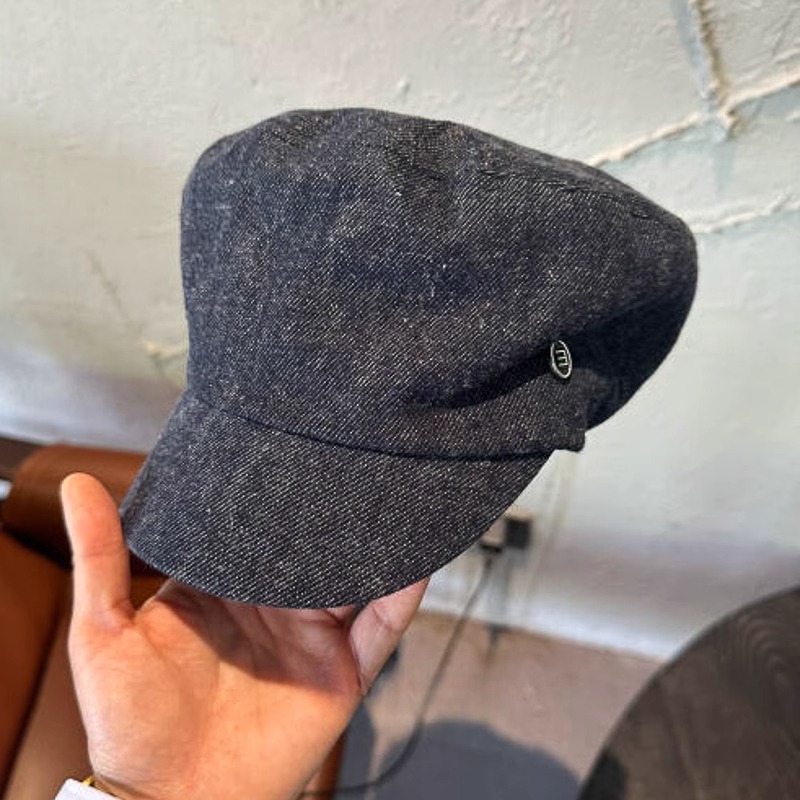 超正版型！日系平顶牛仔报童帽子