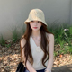 生活感夏季 大头围防晒遮阳水桶帽可折叠 镂空针织渔夫帽女2025新款