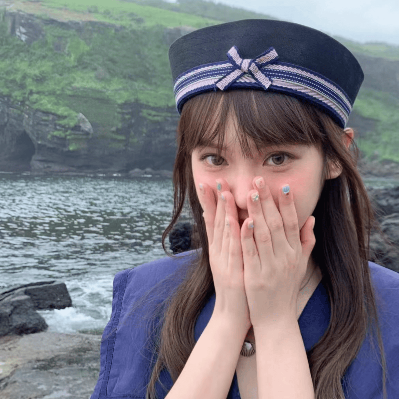 JK水手帽子树莓黑巧克力蛋糕可爱