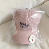 春日淡粉色韩版 简约百搭遮阳鸭舌帽子 字母刺绣棒球帽女2026春新款