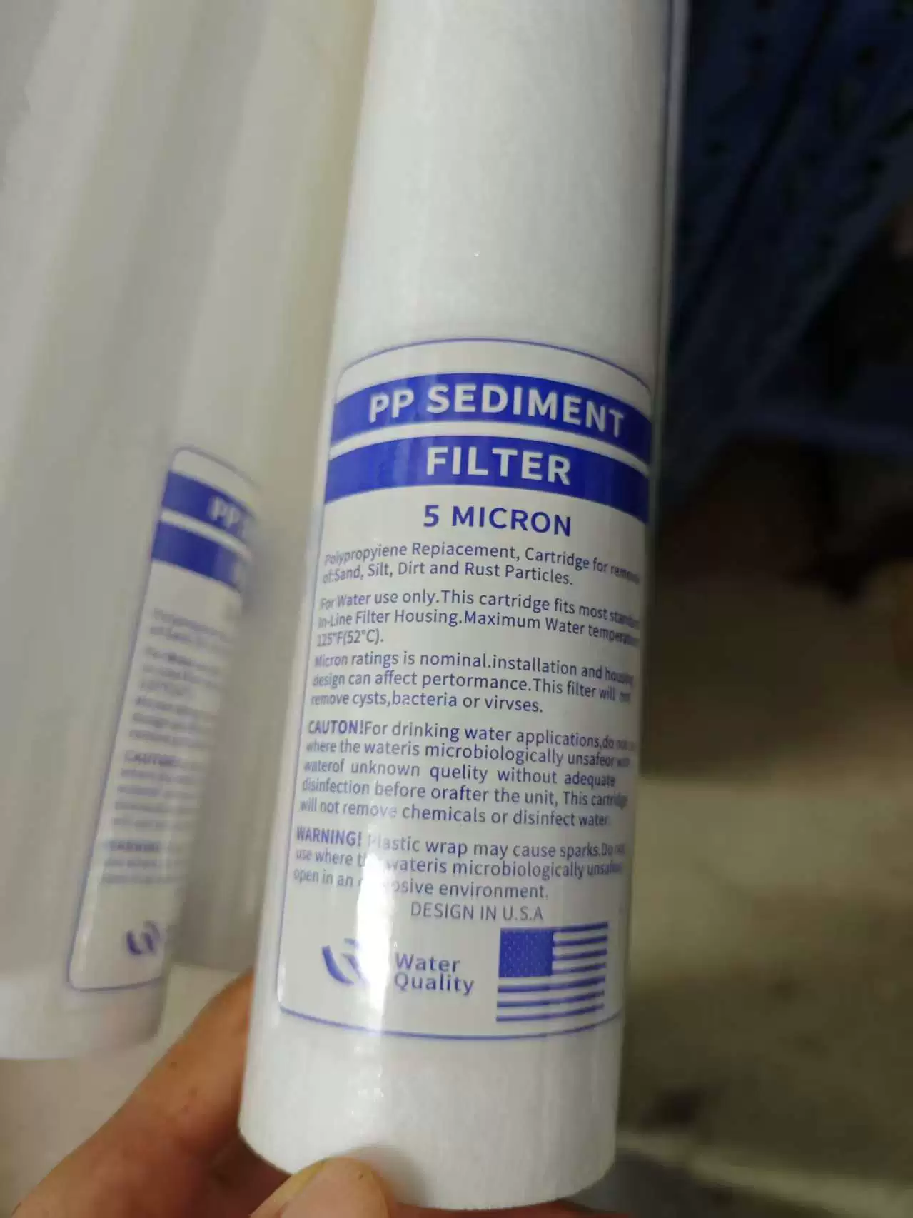 滤芯长508mm直径60mm内径28mmPP棉生活用净水器滤芯20寸前三级用