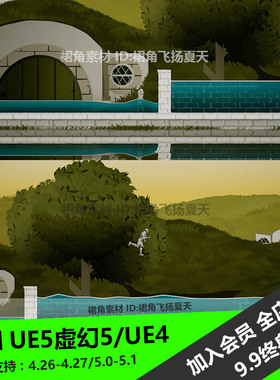 UE5虚幻4 2D浮力水蓝图Procedural Water System With Buoyancy