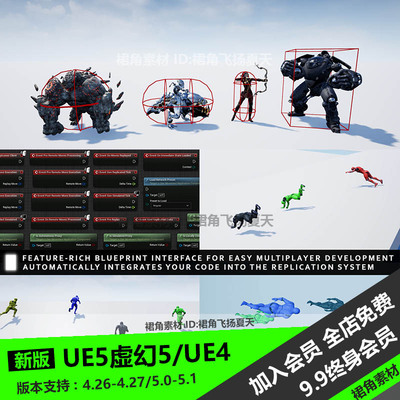 UE5虚幻4 人物动物动画编辑组件插件General Movement Component