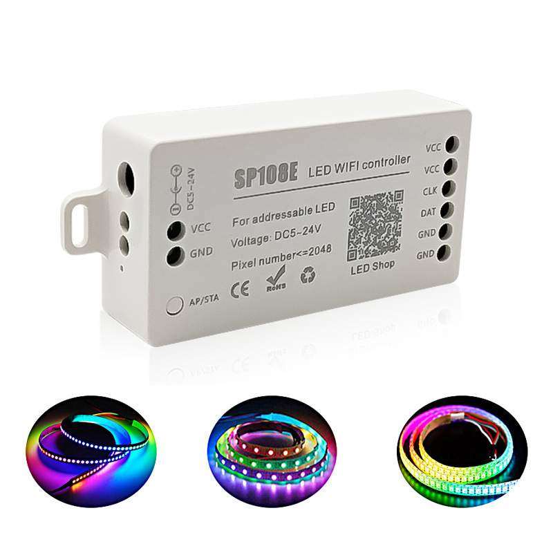 SP108E WIFI幻彩控制器 智能WIFI控制器 APP 幻彩控制器5-24V