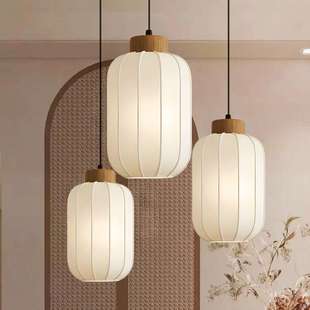 新中式餐厅吊灯禅意灯茶室灯卧室复古餐饮日式侘寂风宋式美学灯笼