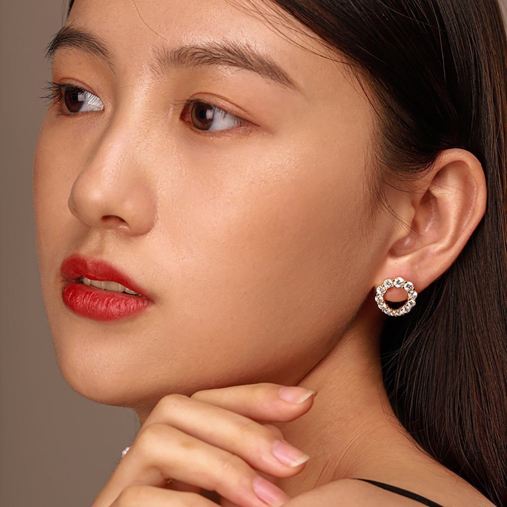 S925纯银韩版爆闪钻圆锆圆环耳钉耳环耳骨耳饰 轻奢气质耳饰,饰品/流行首饰/时尚饰品新,银饰耳饰,淘宝优惠券,粉丝福利购,淘宝优惠卷