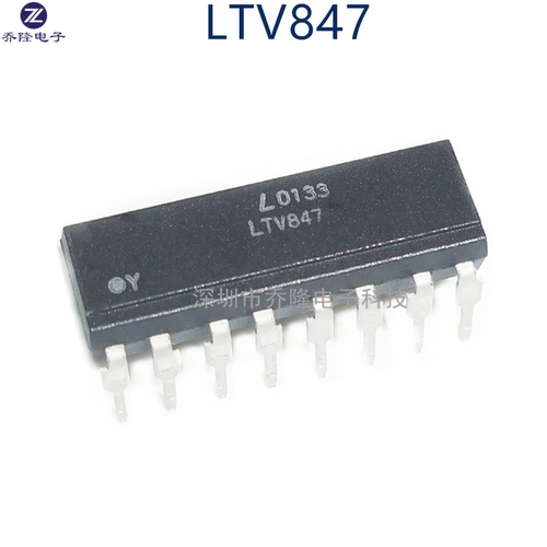 原装正品 LTV847 可替代 PC817-4 TLP521-4  DIP-16 光耦芯片