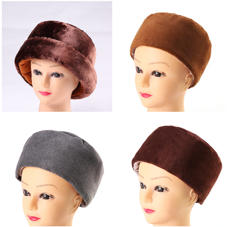 冬季加厚僧帽针织弹力帽居士尼姑