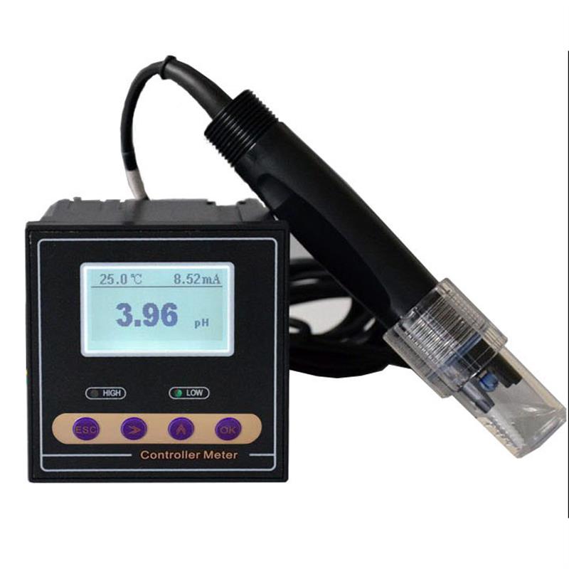 新款PH-110 工业在线PH计酸度计酸碱度水质检测仪5米包邮