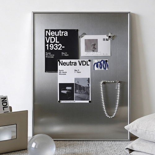 不锈钢金属装饰画磁吸冰箱贴收纳