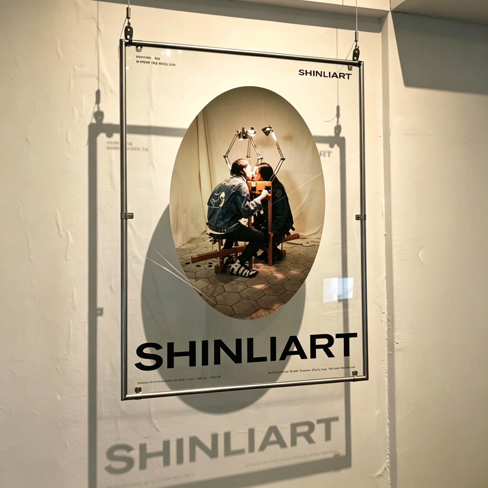 定制尺寸海报拼图收纳框展示框亚克力不锈钢现代创意装饰画框高端图片