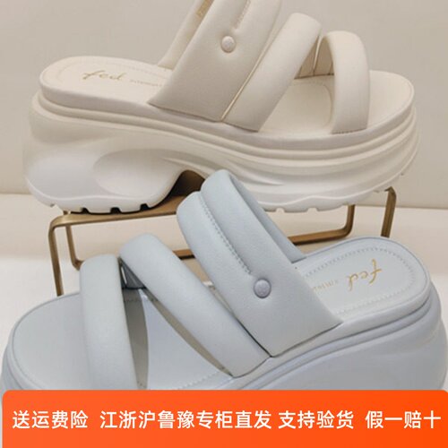 专柜同款fed拖鞋平底休闲凉鞋