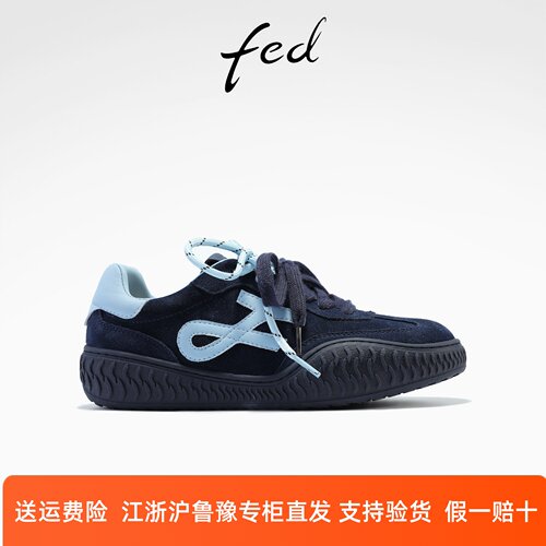 fed时尚德训鞋秋季新款女鞋厚底赛车鞋运动休闲鞋女S0905-ZCA367
