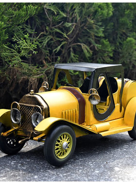 zakka杂货手工复古老爷车铁皮