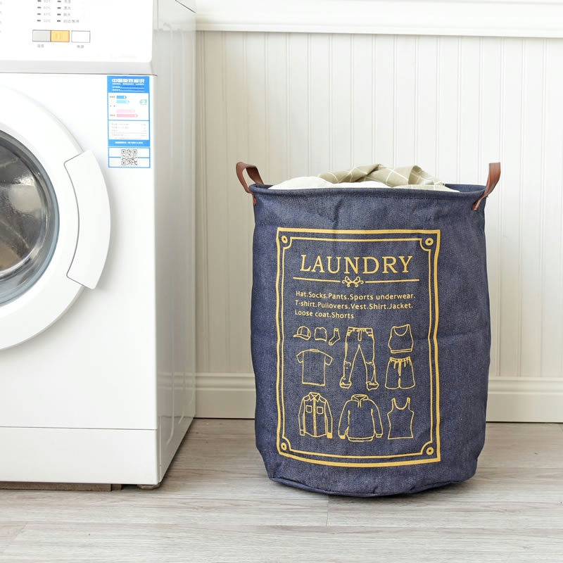 大号牛仔脏衣桶 LAUNDRY系列家居整理收纳落地筐0762