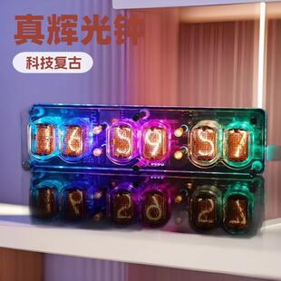 赛博朋克苏联IN12辉光管辉光复古怀旧电子时钟闹桌面礼物创意摆件