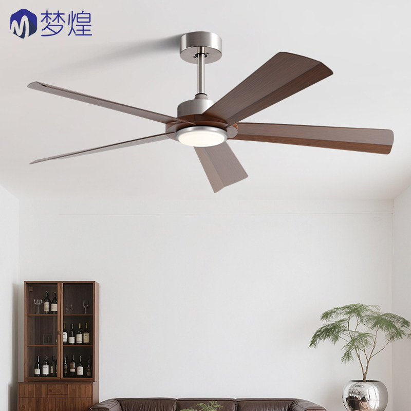 2025新款大风力吊扇灯客厅餐厅灯现代中古简约静音商用电风扇吊灯