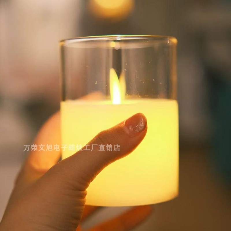 220V直流电亚克力罩led电子蜡烛