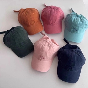 特猫柔 新品水洗刺绣棒球帽子男女户外运动遮阳鸭舌帽春夏季