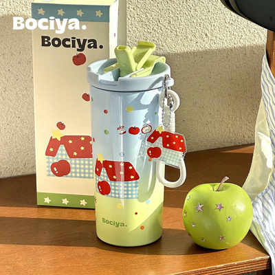 bociya吸管保温杯高颜值