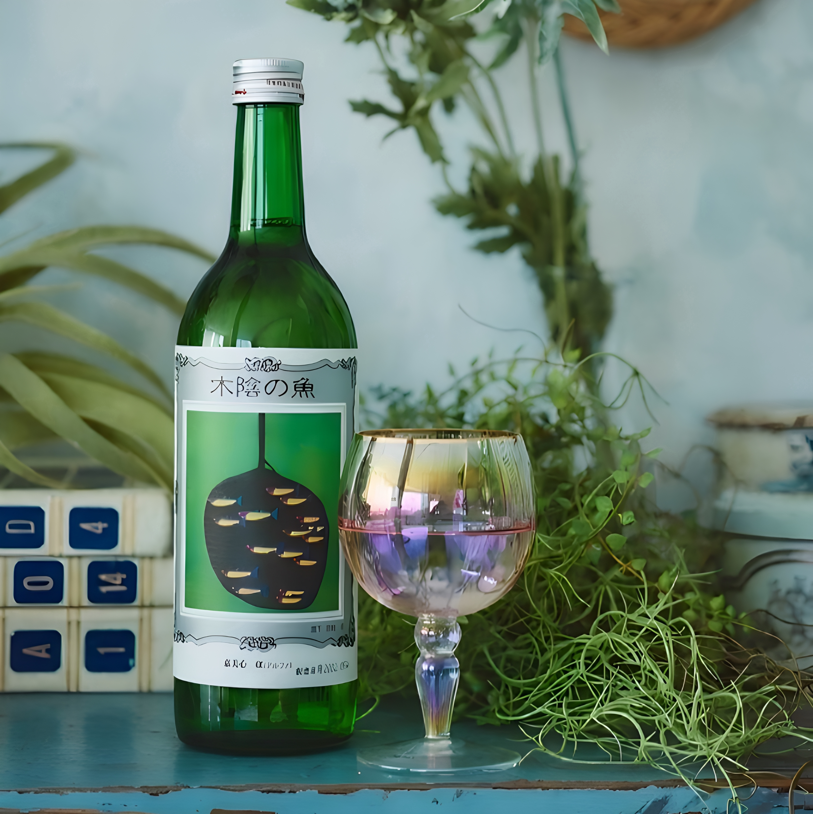 嘉美心树荫下的鱼纯米酒日本原装进口木荫之鱼清酒低度酒清甜果香