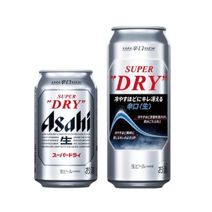 【25.9产】日本进口Asahi朝日辛口超爽生啤酒superdry500ml罐装