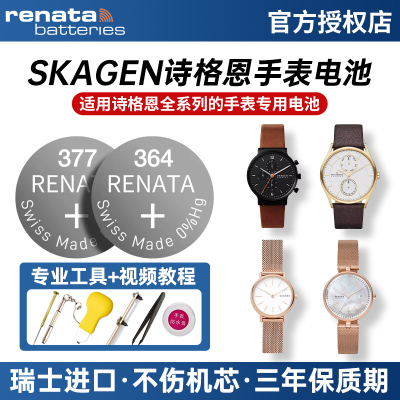 适用SKAGEN诗格恩手表电池SKW 2802 6462 6542 6289 6216 566 809 380 355 358 233 XL SS SL纽扣小电子原装
