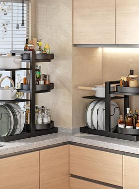 Kitchen Pot Rack for Storing Pots, Seasonings, and Cooking U