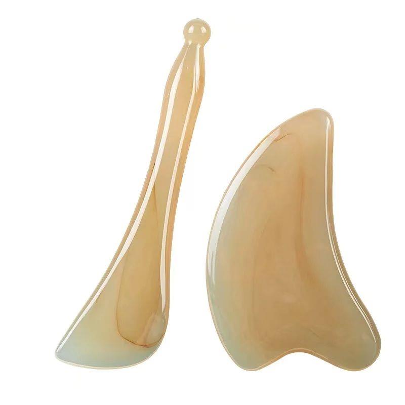 Skin Scraping Resin Gua Sha Massage Board Guasha Plate Face