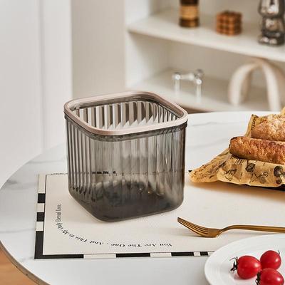 2024 New Design: High-Aesthetic, Transparent Mini Trash Bin