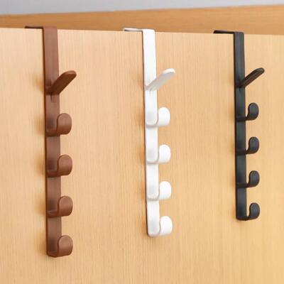 Behind-the-door hook for hanging clothes, hat storage rack,