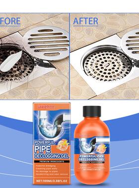 JAKEHOE Drain Pipe Unblocker - Fast-Acting Dissolving Cleane