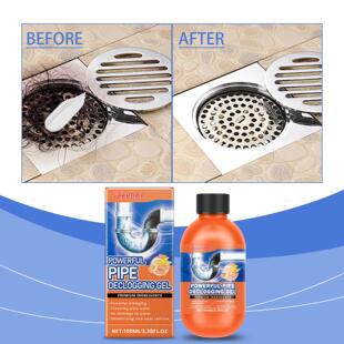 JAKEHOE Drain Pipe Unblocker - Fast-Acting Dissolving Cleane