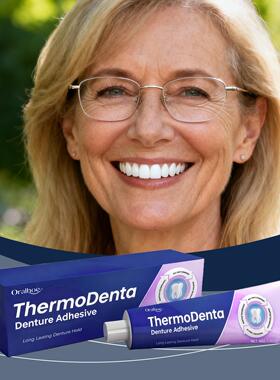 ORALHOE Denture Adhesive: Secures dentures naturally, provid