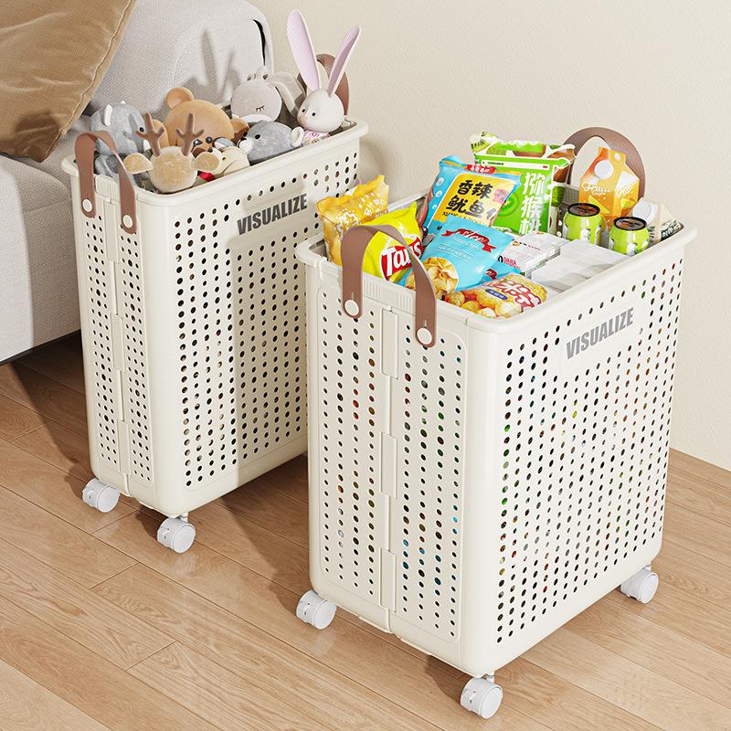 Large storage basket, dirty clothes hamper for balcony and b